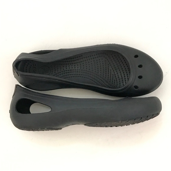 CROCS Kadee Ballet Flats Black Slip On Flats Women’s Size 9 - Picture 13 of 15